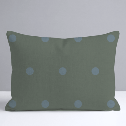 The Silk Garden Evergreen Dots Throw Pillow - Lemon Park