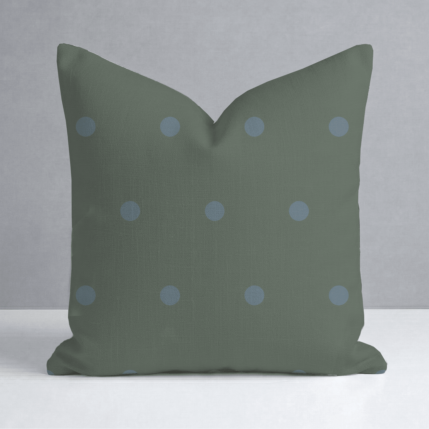 The Silk Garden Evergreen Dots Throw Pillow - Lemon Park