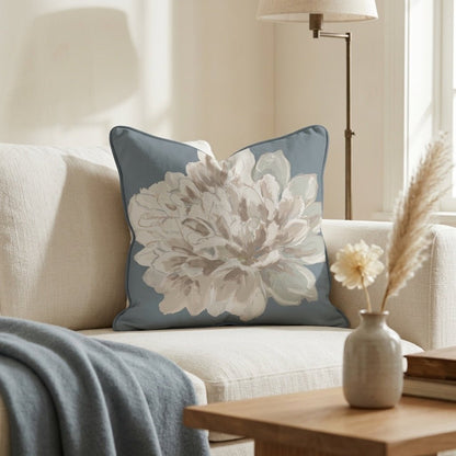 The Silk Garden Flower Throw Pillow