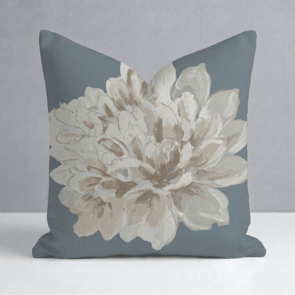 The Silk Garden Flower Throw Pillow - Lemon Park