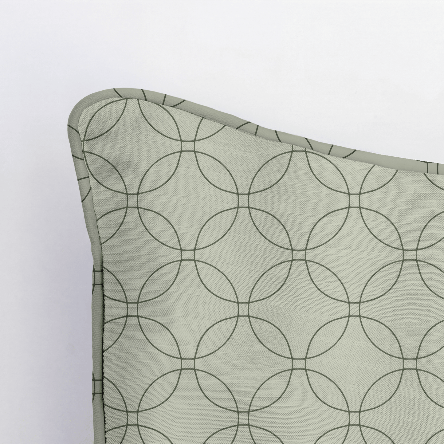 The Silk Garden Sage Diamond Throw Pillow