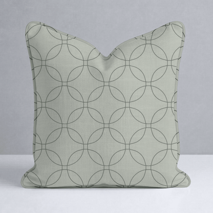 The Silk Garden Sage Diamond Throw Pillow - Lemon Park