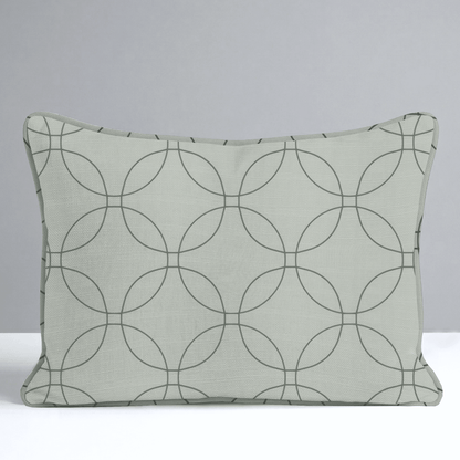 The Silk Garden Sage Diamond Throw Pillow - Lemon Park