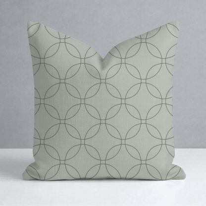 The Silk Garden Sage Diamond Throw Pillow - Lemon Park