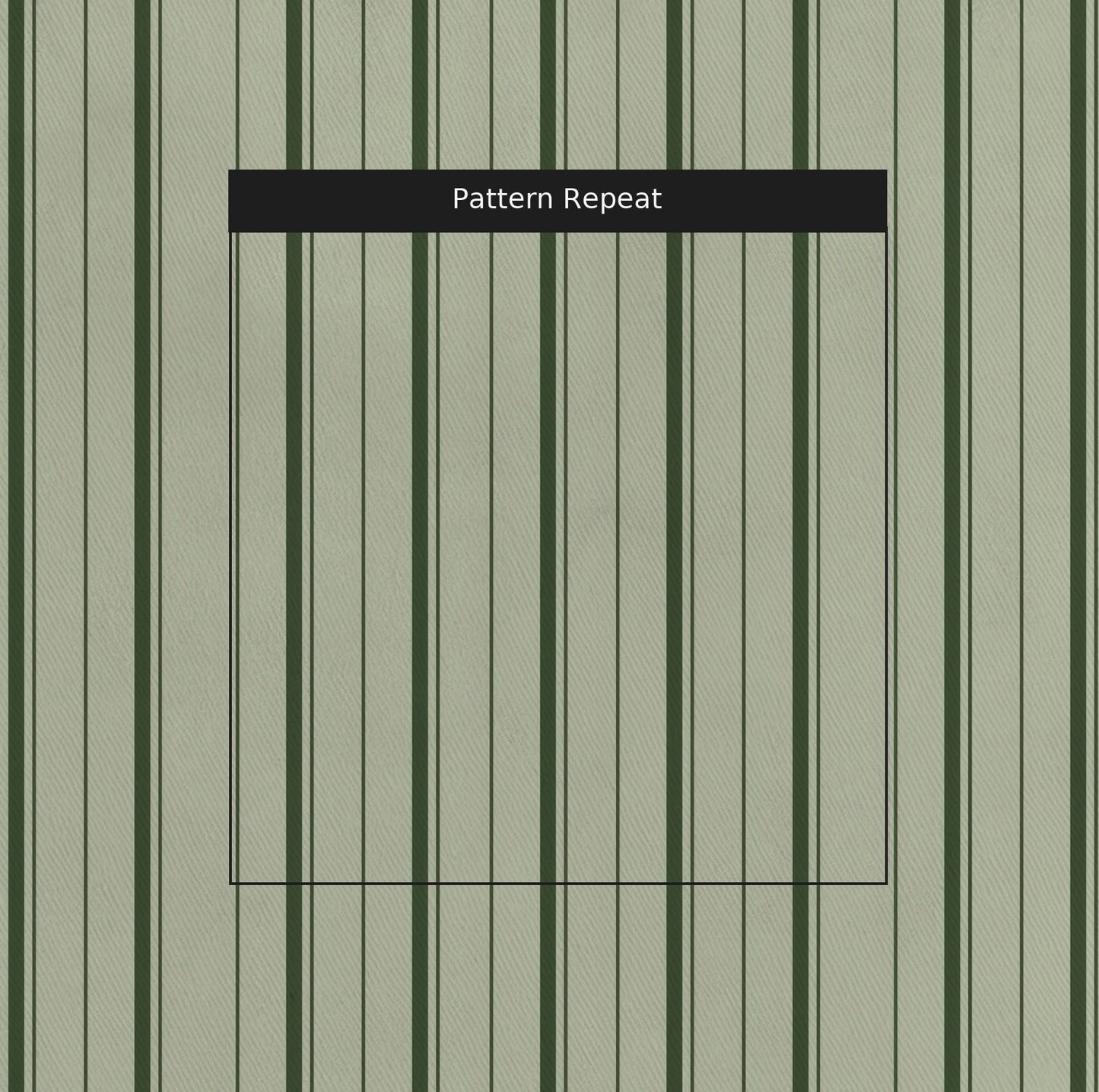 The Silk Garden Sage Stripes - Fabric