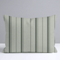 The Silk Garden Sage Stripes Throw Pillow - Lemon Park